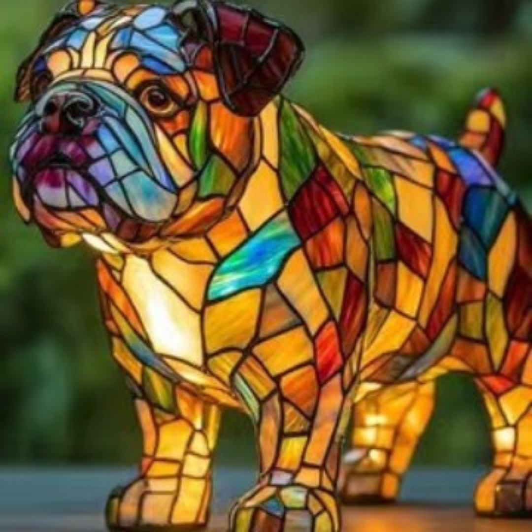 Thor | Dog Lamp Magisk made of Colored Glass