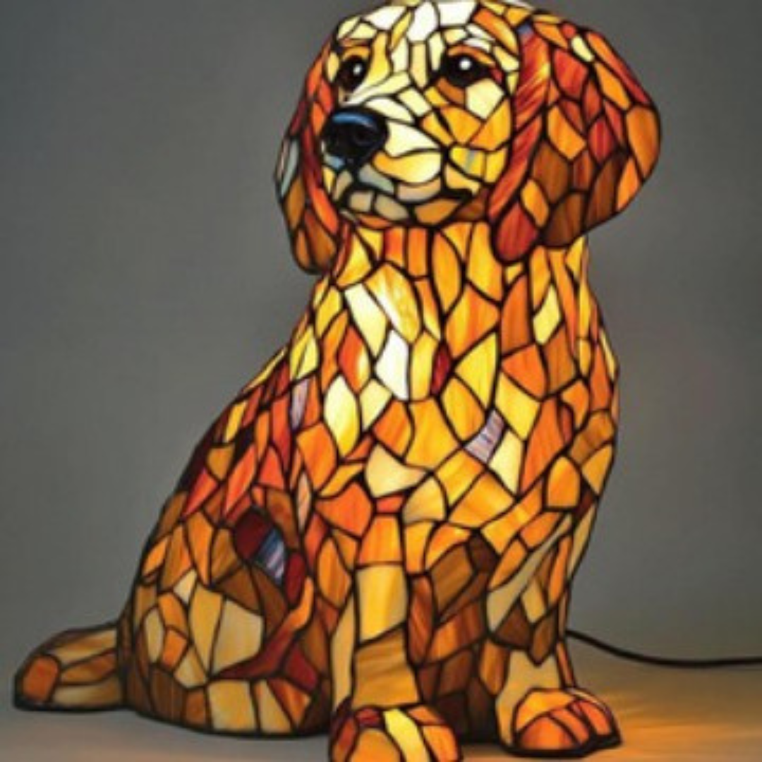 Loulou | Dog Lamp Magisk in Colored Glass