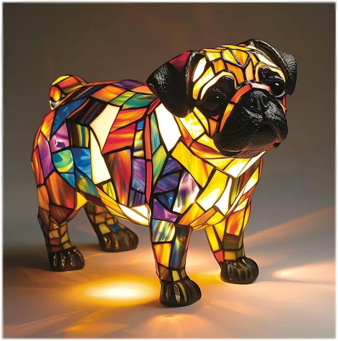 Spike | Dog Lamp Magisk in Colored Glass