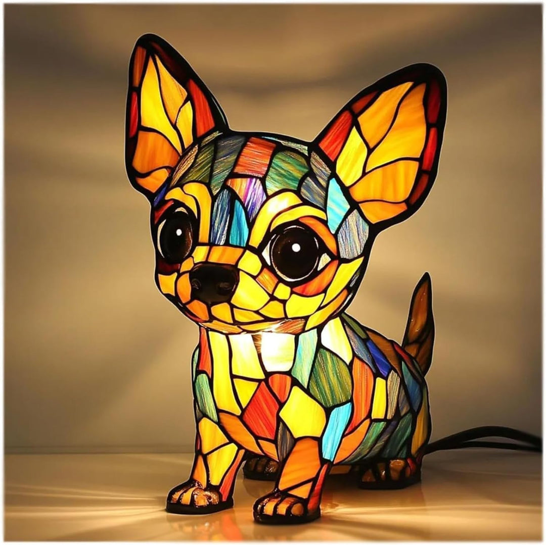 Chacha | Dog Lamp Magisk in Colored Glass