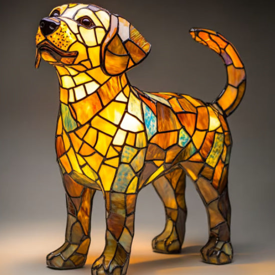 Hunter | Dog Lamp Magisk in Colored Glass