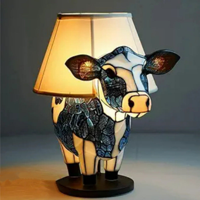 Marguerite | Magical Cow Lamp Made of Colored Glass