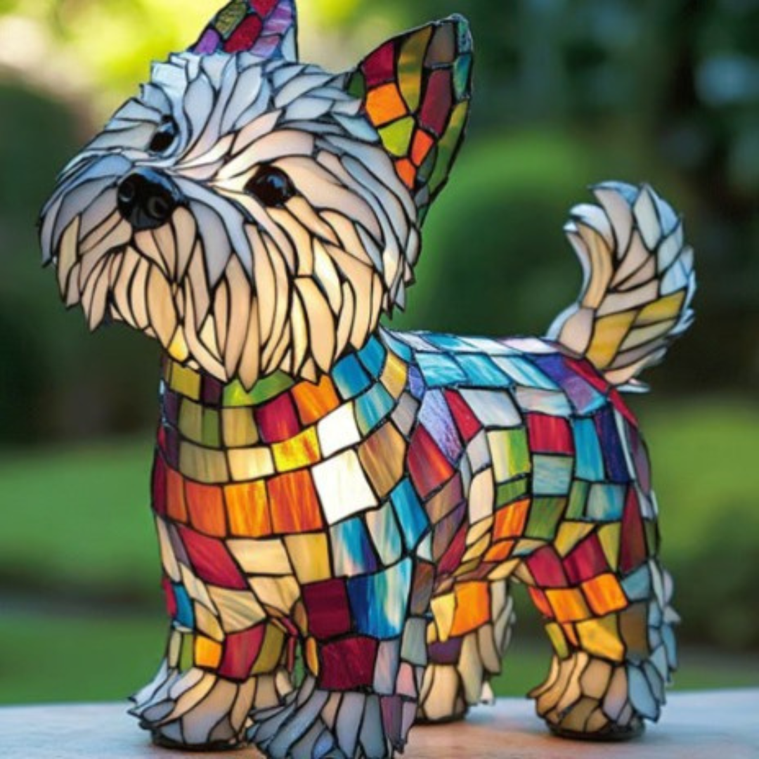 Max | Dog Lamp Magisk in Colored Glass