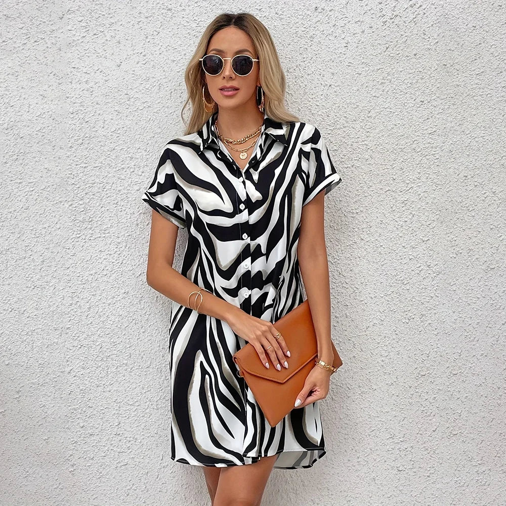 Beatrix – Striped Shirt Dress