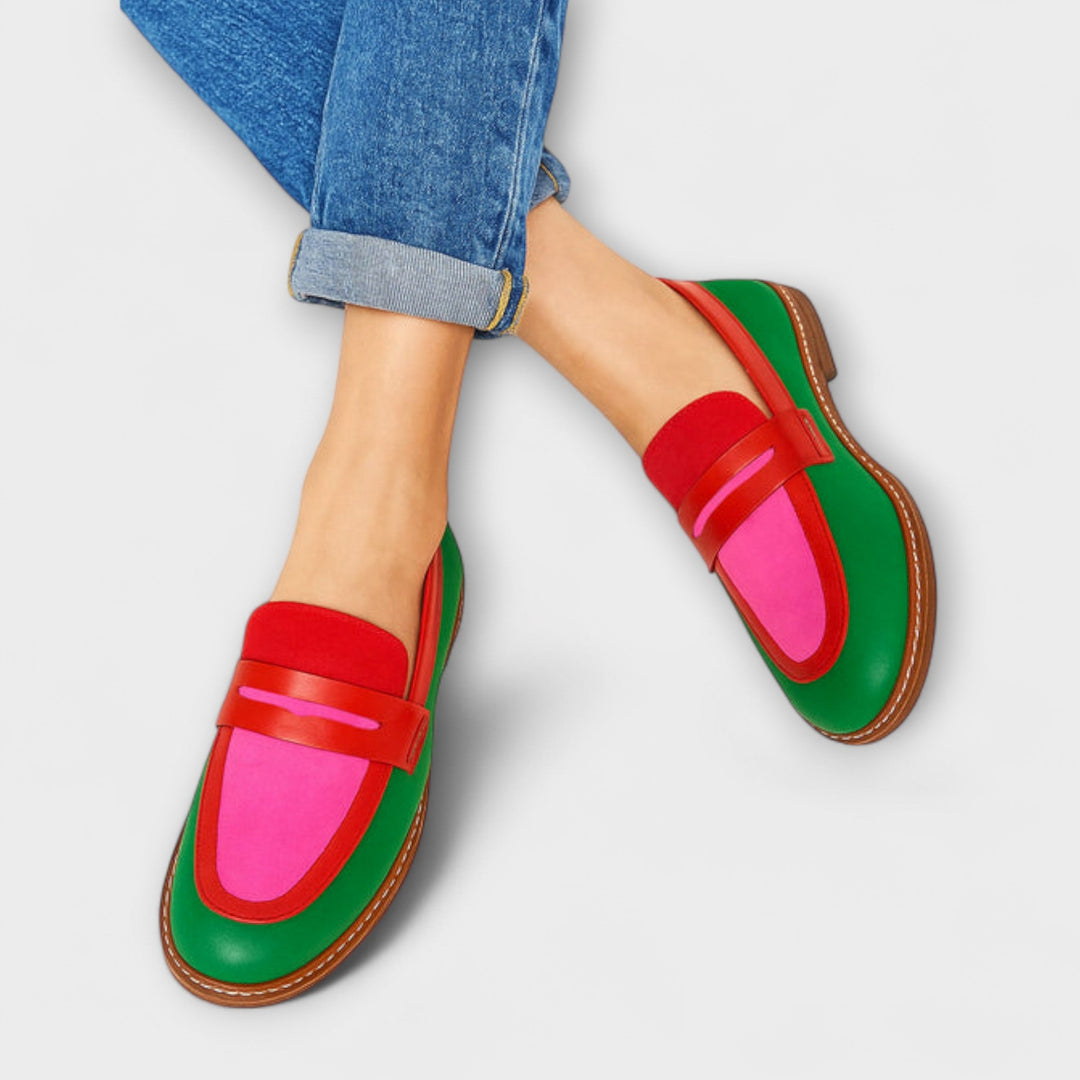 Isabella – Color Block Casual Loafers