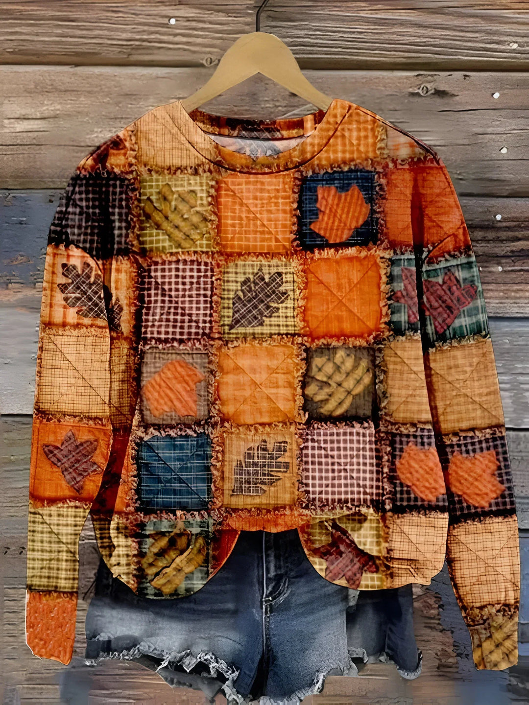 Harper - Autumn Patchwork Sweater
