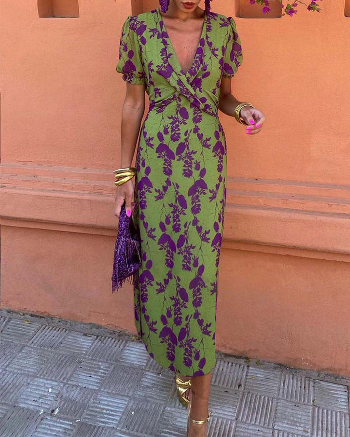 Selena - Elegant Floral Dress