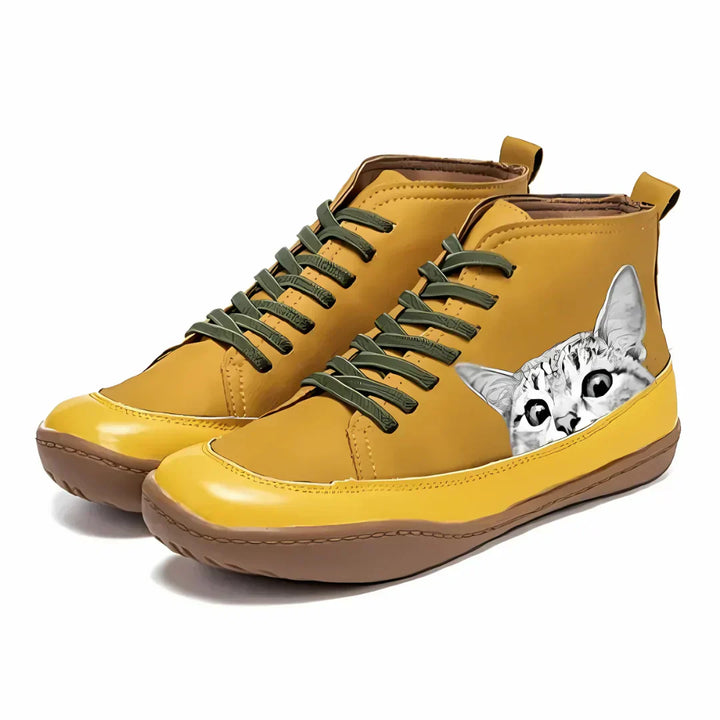 Carol | Leather Ankle Boots for Cat Lovers