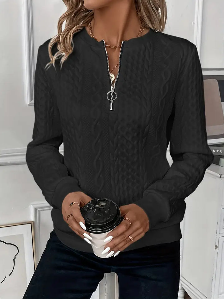 Margaret – Zippered Sweater