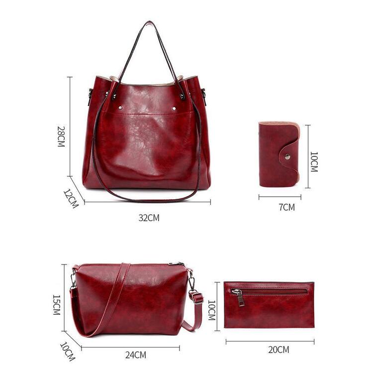 Marlene - 4-Piece Vintage Bag Set for Women
