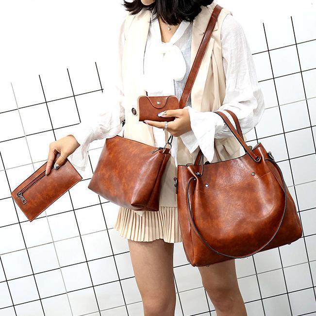 Marlene - 4-Piece Vintage Bag Set for Women