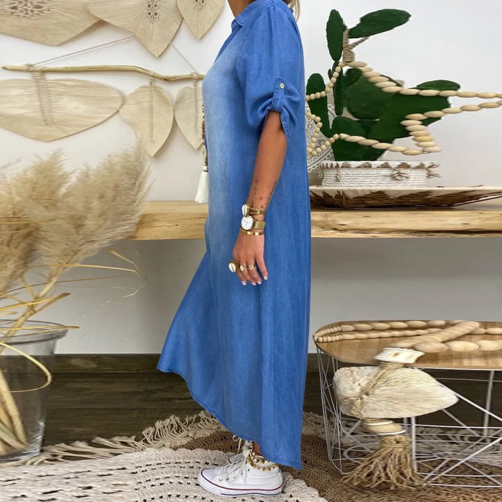 LEA™ | Long Denim Style Dress