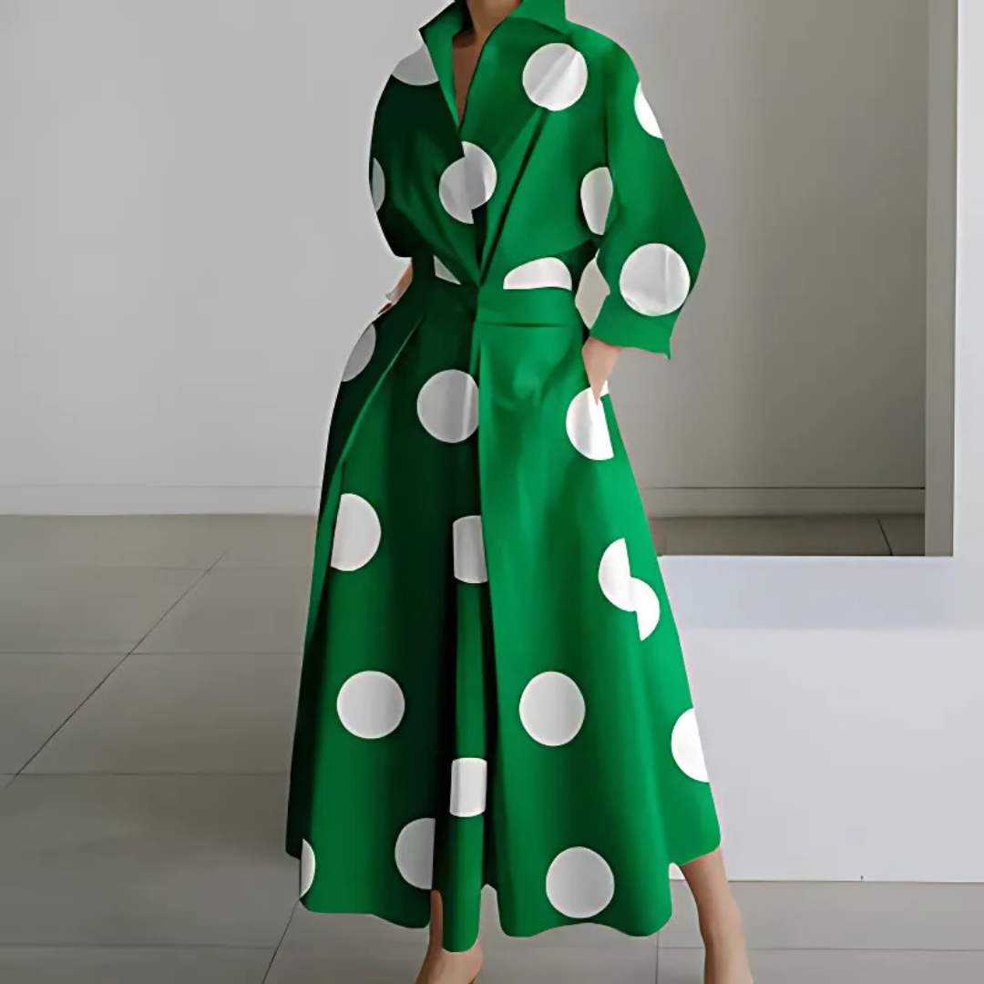 Eleanor - Lapel Wrap Maxi Dress