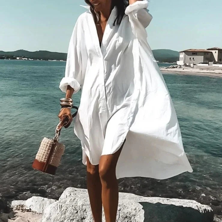 Emma - Long Sleeved Shirt Dress