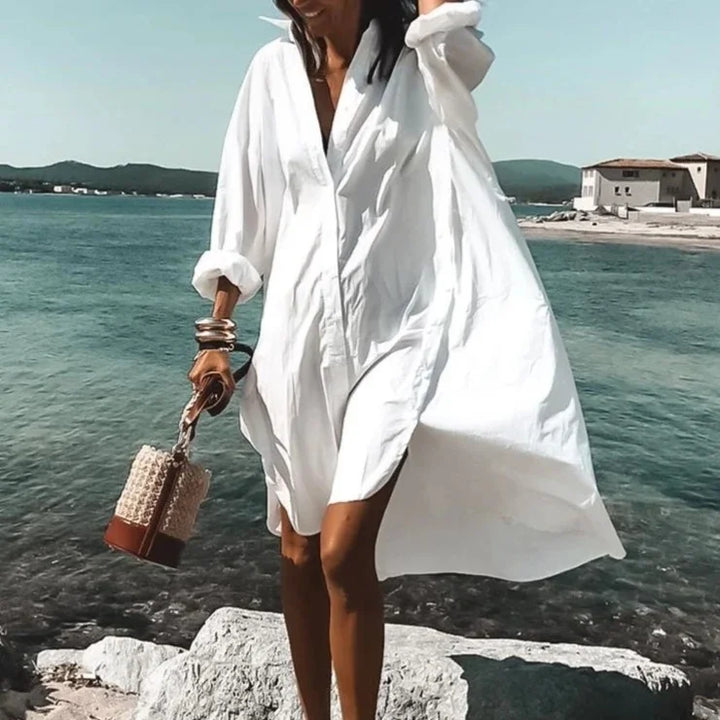 Emma - Long Sleeved Shirt Dress