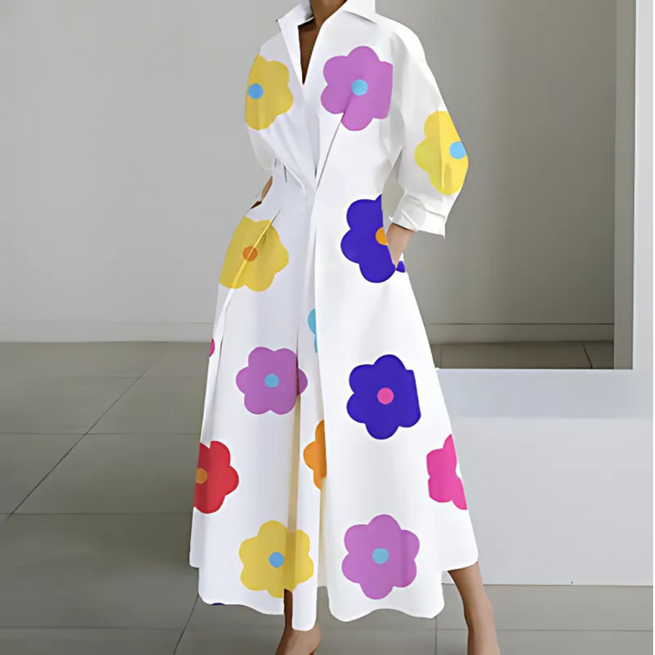 Eleanor - Lapel Wrap Maxi Dress