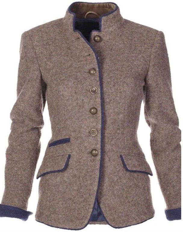 Valeria | Cozy High-Collar Knit Cardigan