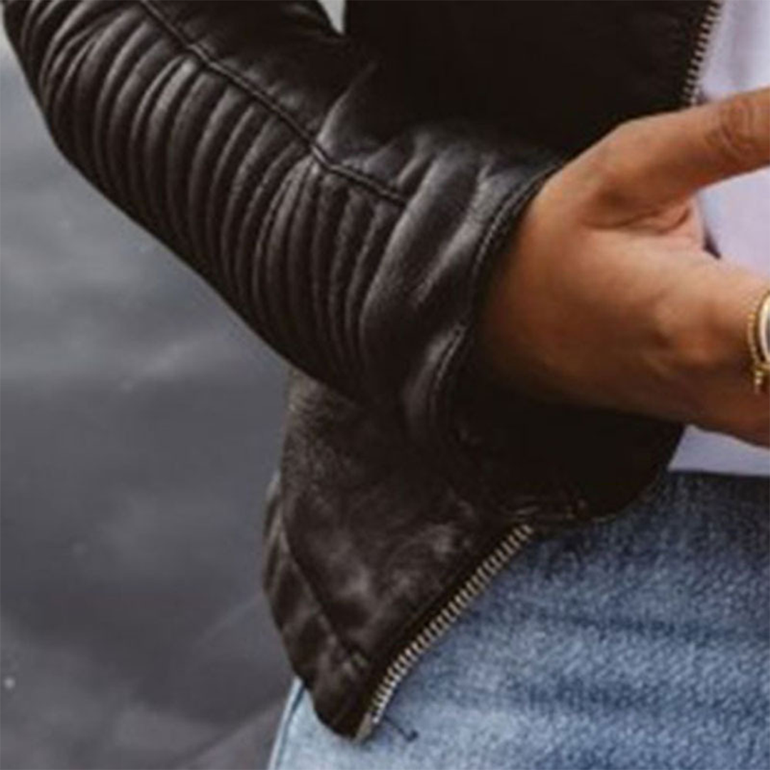 Sandra | Elegant Leather Jacket