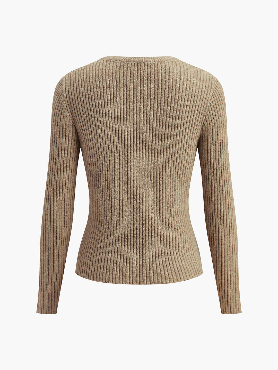 Janet | Camel Button Down Split Cardigan