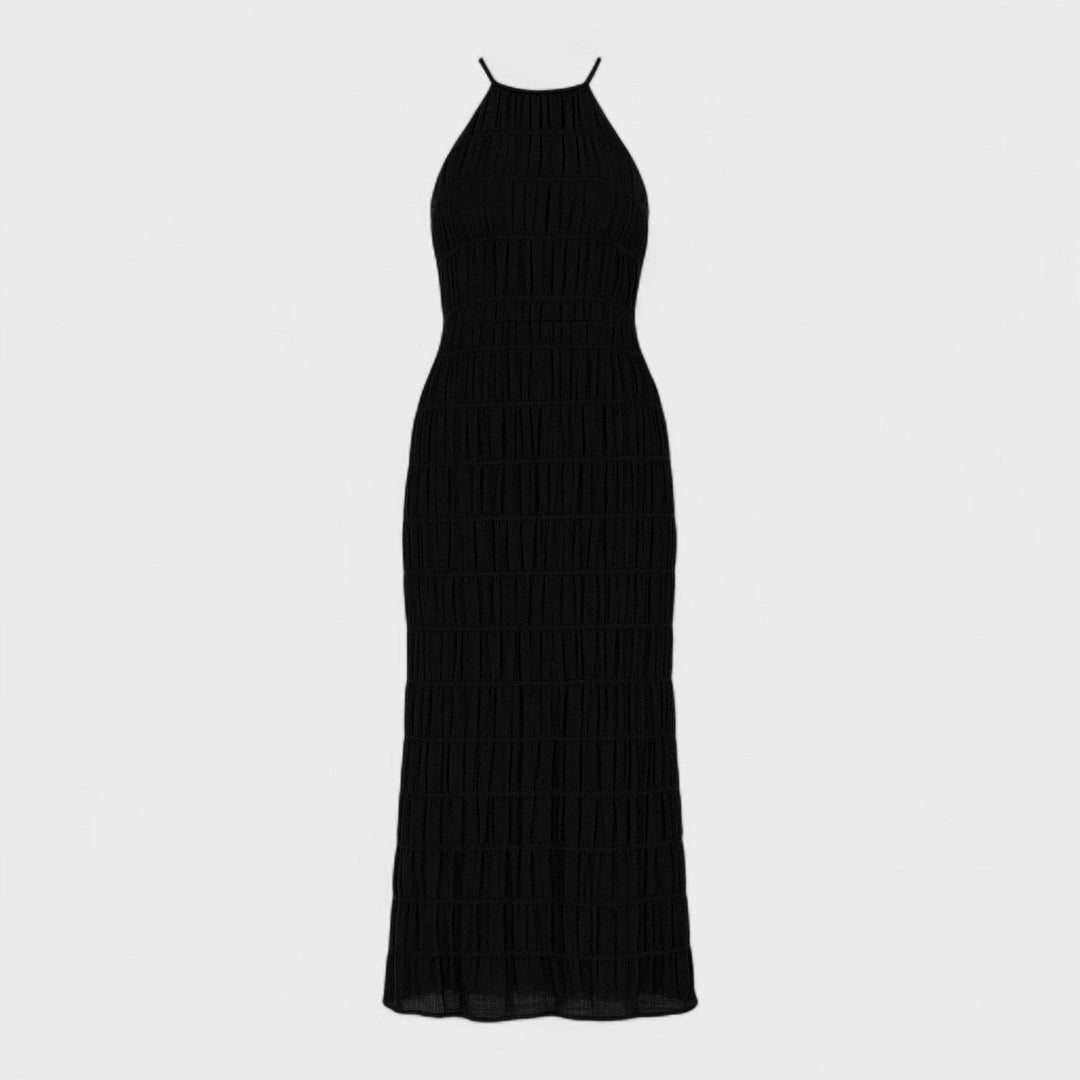 ADELINE - Long dress with halter neckline