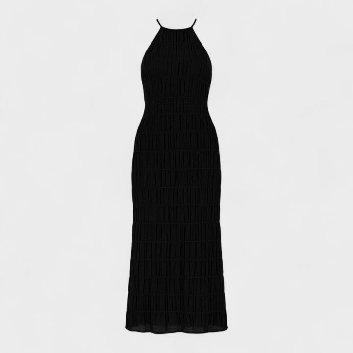 ADELINE - Long dress with halter neckline