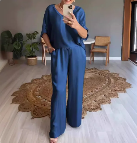 Maya - Two Piece Satin Set