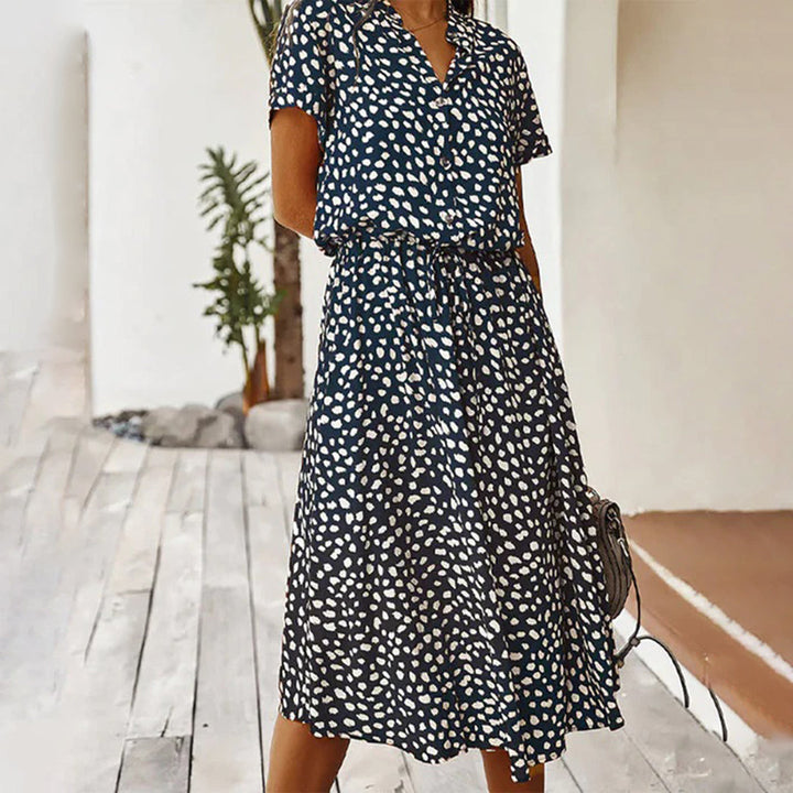 Louise - Floral Printed V-Neck Dress