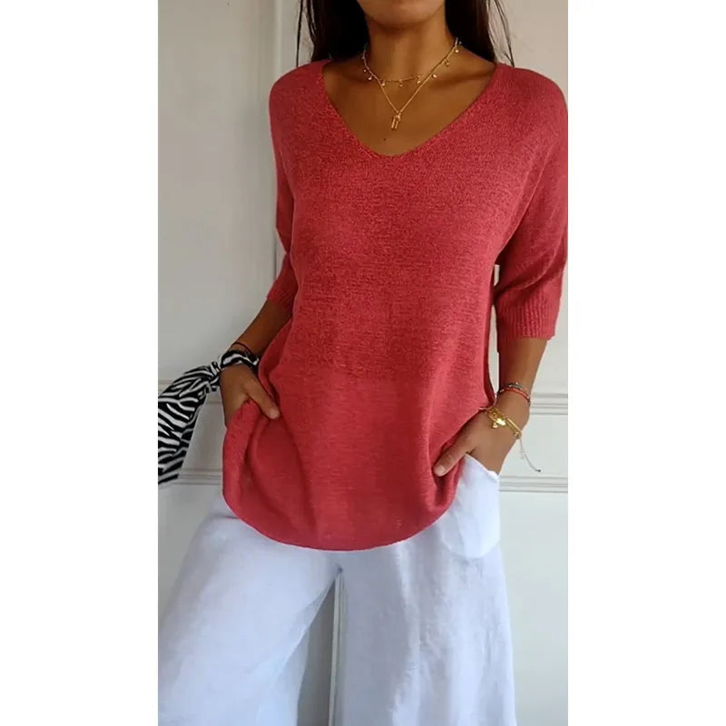 Lorita - Elegant Knitted Shirt