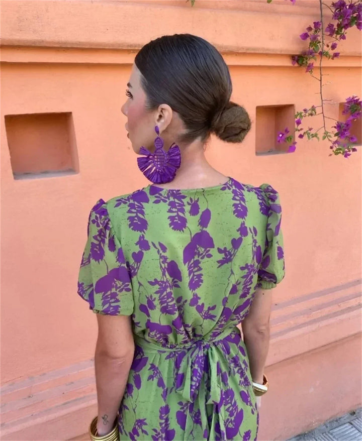 Selena - Elegant Floral Dress