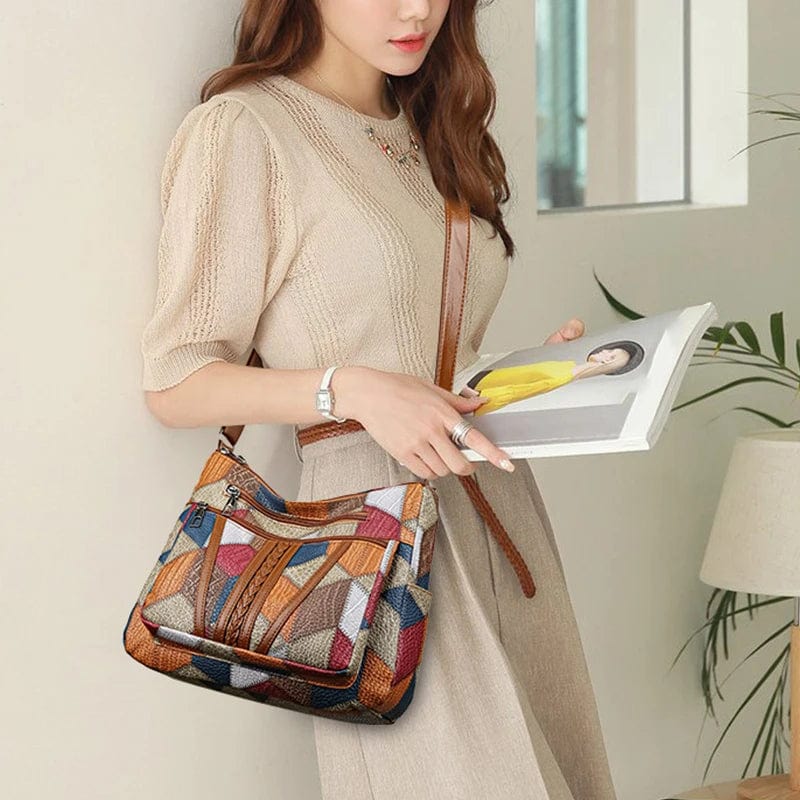 Savora | Mosaic Leather Handbag
