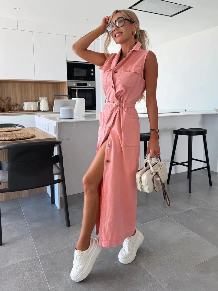 Isabella – Maxi Denim Dress