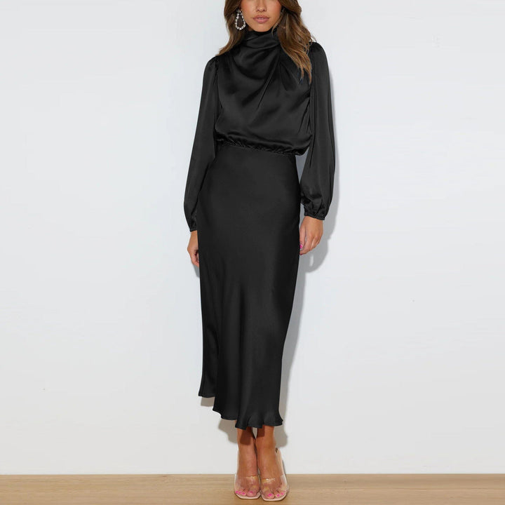 Ellie | Elegant Silk Dress with Long Sleeves