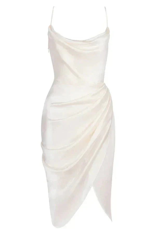 Eliza | Silk Maxi Dress With Corset