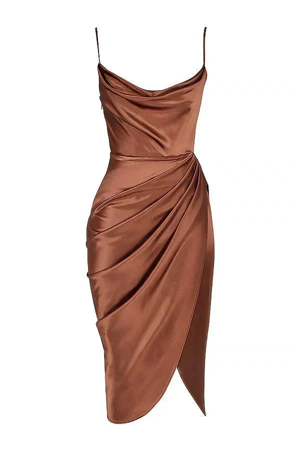 Eliza | Silk Maxi Dress With Corset