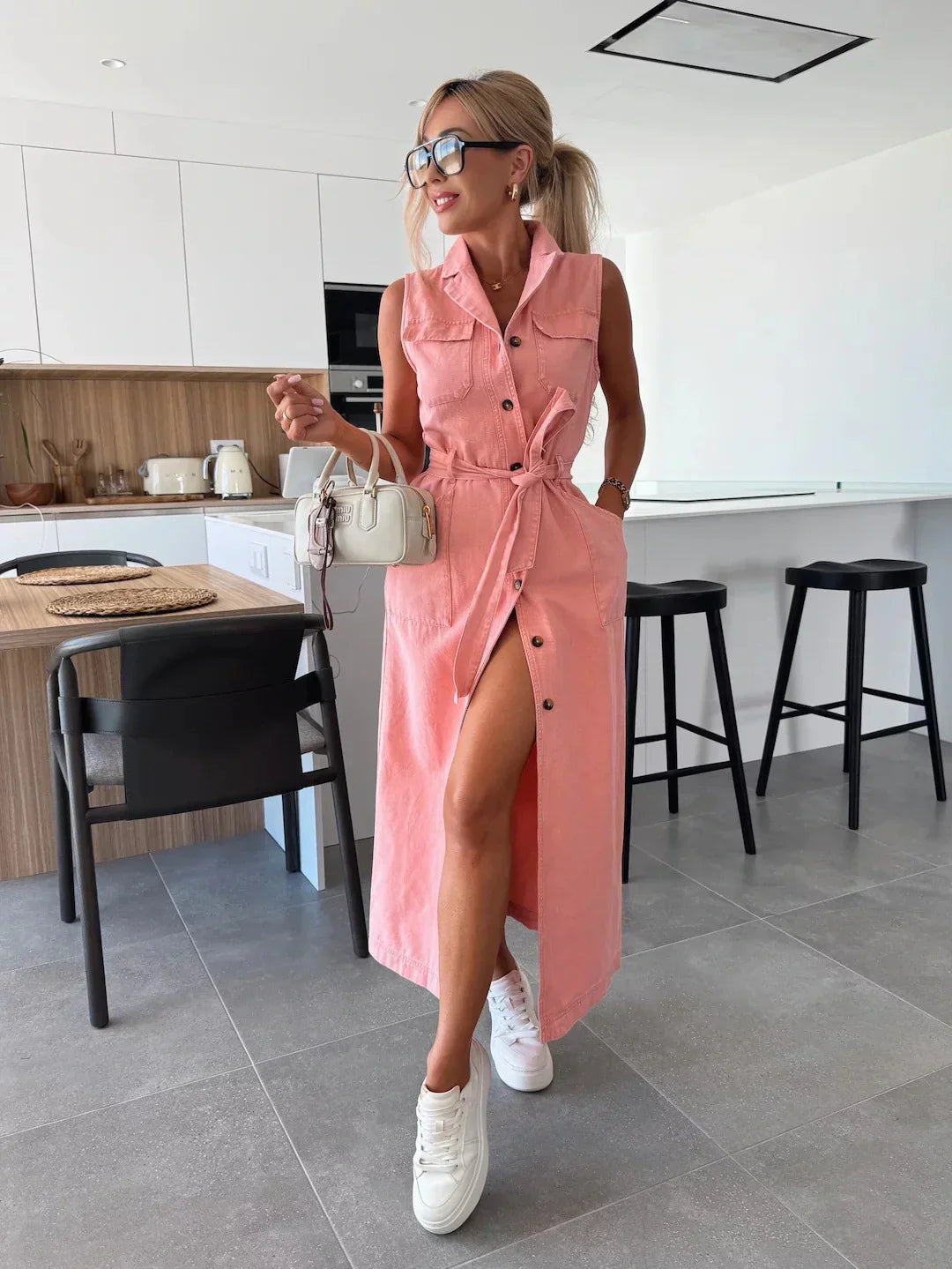 Isabella – Maxi Denim Dress