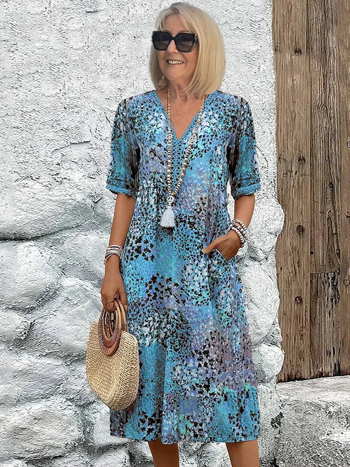 Lisa | Vibrant Mid Length Dress