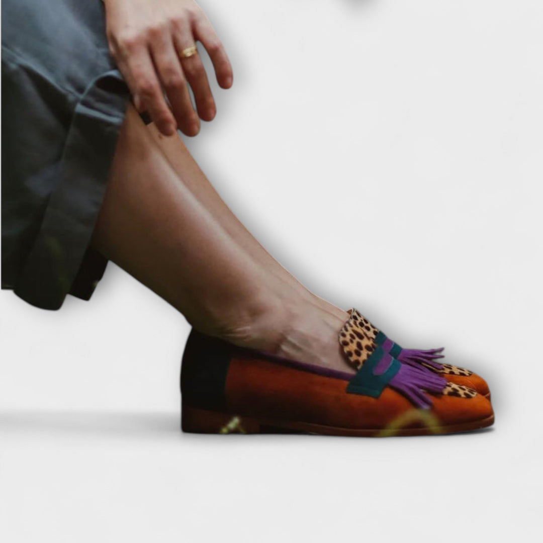 Isabella – Leopard Print Brown Loafer