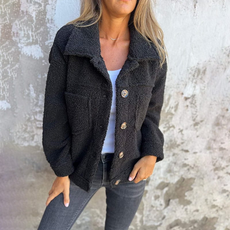 Dorothy - Sherpa Button Jacket