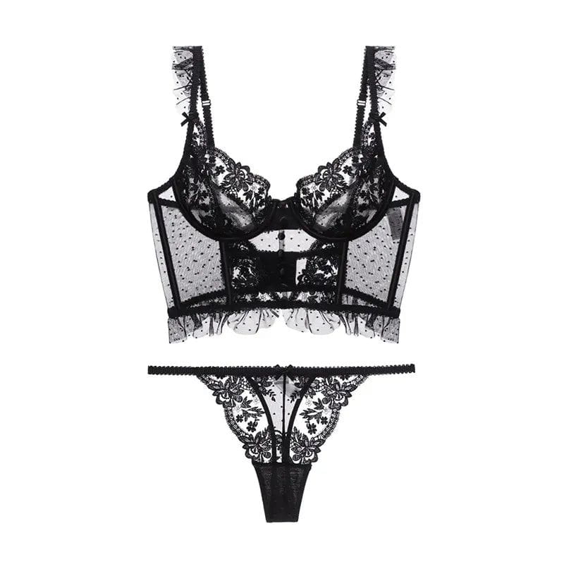 Amirah - Saucy Corset Two Piece Set Lingerie
